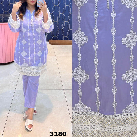 Article 3180 – Pure Cotton Cord Set with Elegant Embroidery | Sizes 38–46 | Urban Closet
