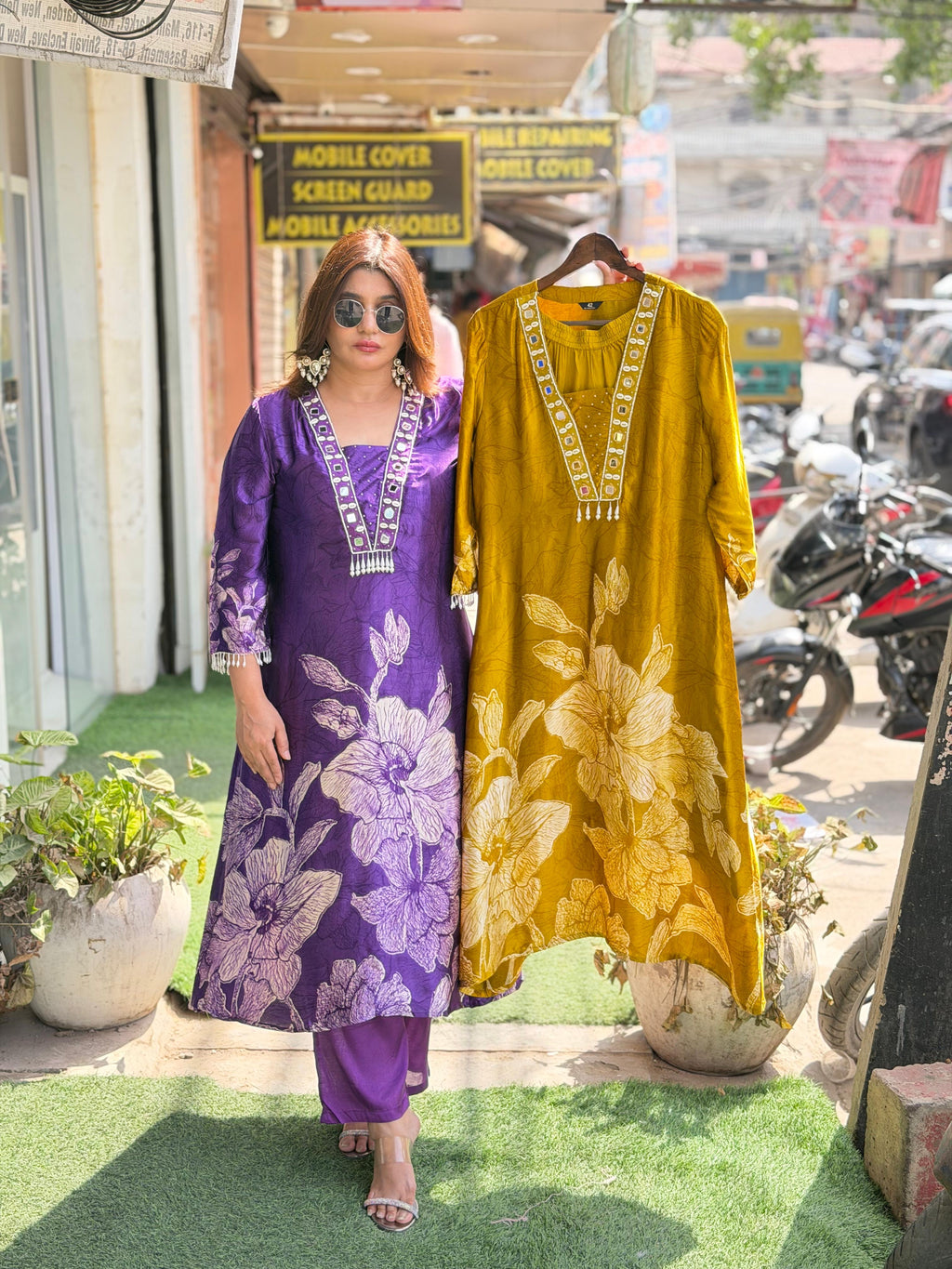 PRINTED Gazzi Silk  CORD SET-2546