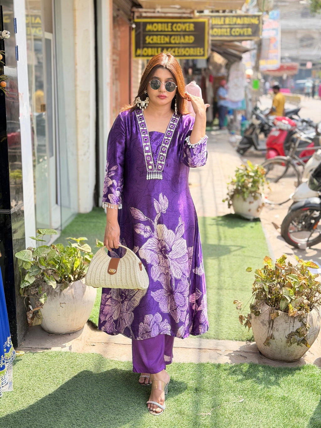 PRINTED Gazzi Silk  CORD SET-2546
