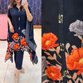 Article 1632 – Pure Natural Crepe Fabric Outfit | Ready Stock | Sizes 40–46