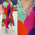 Article 1596 – Pure Crepe Digital Printed Kaftan | Premium Ethnic Wear