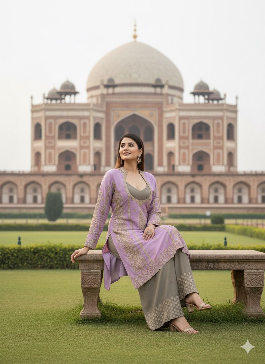 Article 1866 – Chinon 3-Piece Embroidered Cordset | Premium Festive Wear | Urban Closet