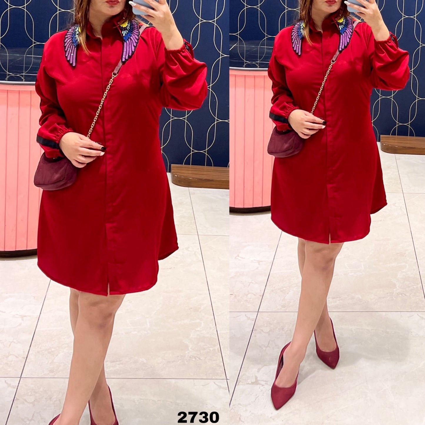 Rutba Khan – Article 2730 Premium Imported Fabric Tunic with Handwork | Sizes 38–46