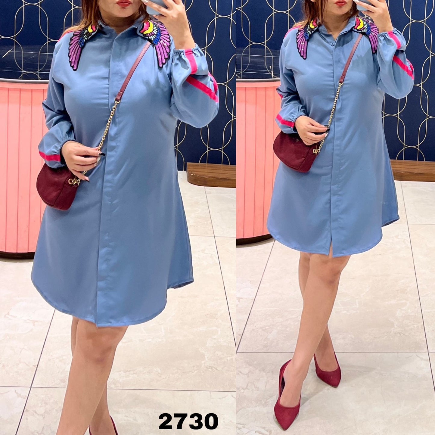 Rutba Khan – Article 2730 Premium Imported Fabric Tunic with Handwork | Sizes 38–46