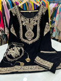 Article 1214 – Pure Velvet Potli Cordset with Premium Embroidery | Sizes 40–46