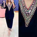 Article 1170 – Pure Velvet Potli Cordset with Handwork Embroidery | Sizes 42–46