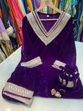Article 1096 – Pure Velvet Potli Cordset with Premium Lace | Urban Closet