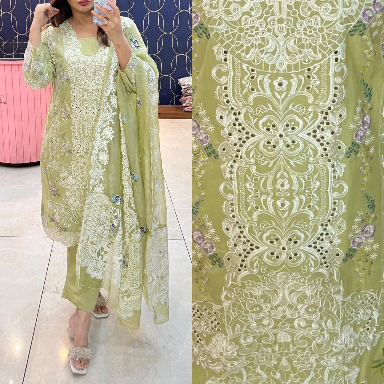 Pure Cotton Pakistani Suit | Premium Collection | Sizes 40–46