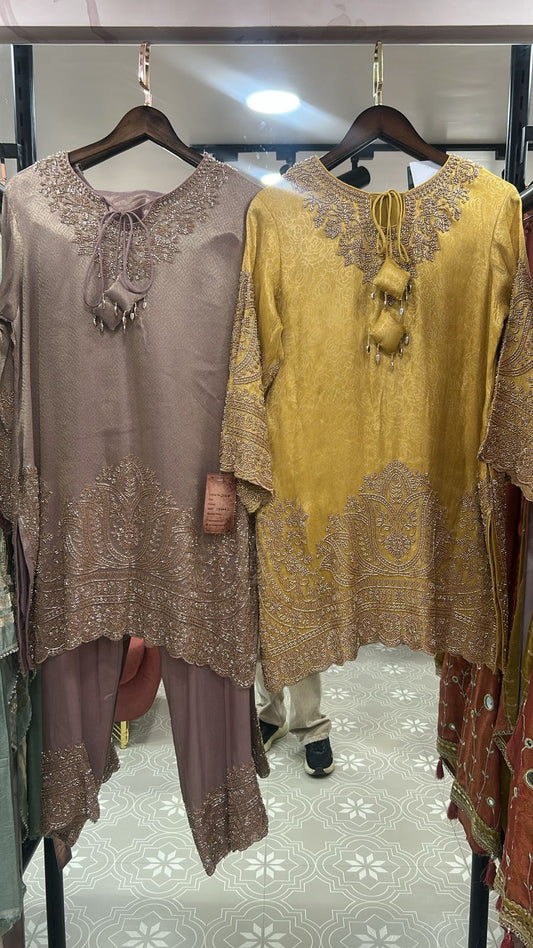 2168 Heavy cord set with dupatta