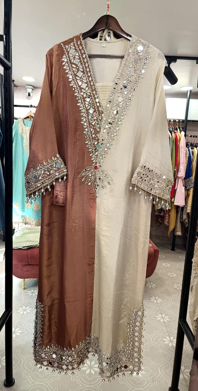 1977 Long Dress Dual Tone