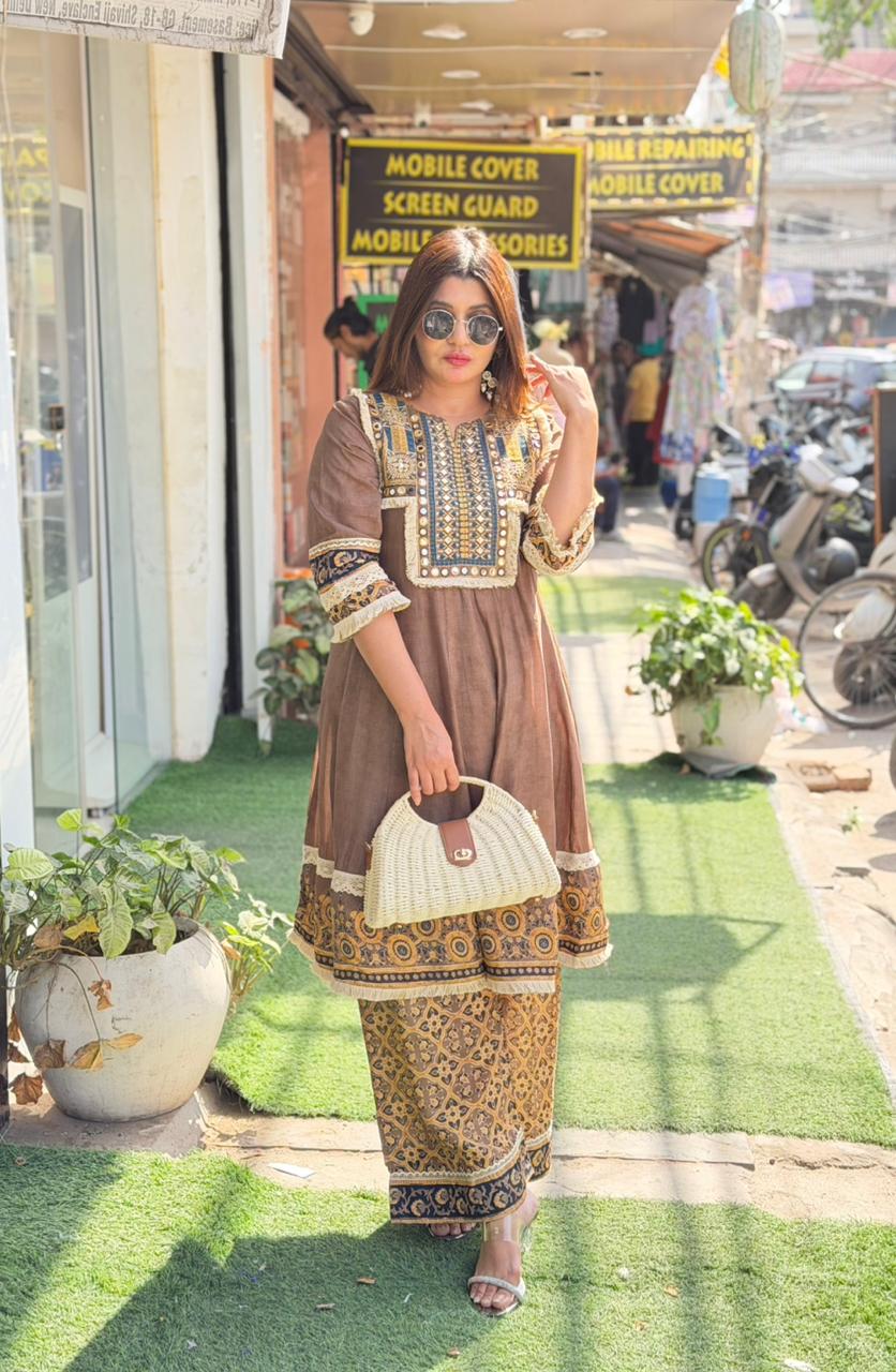 Co-ord set with plazo pants