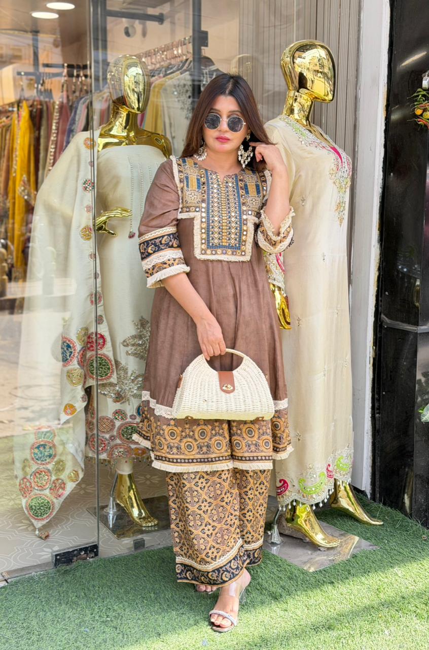 Co-ord set with plazo pants