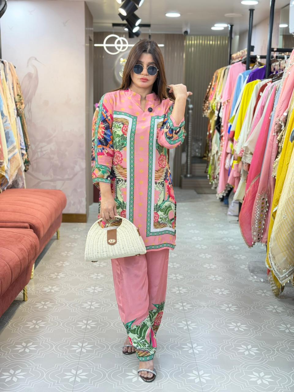 Digital Print Crepe Co-ord Set