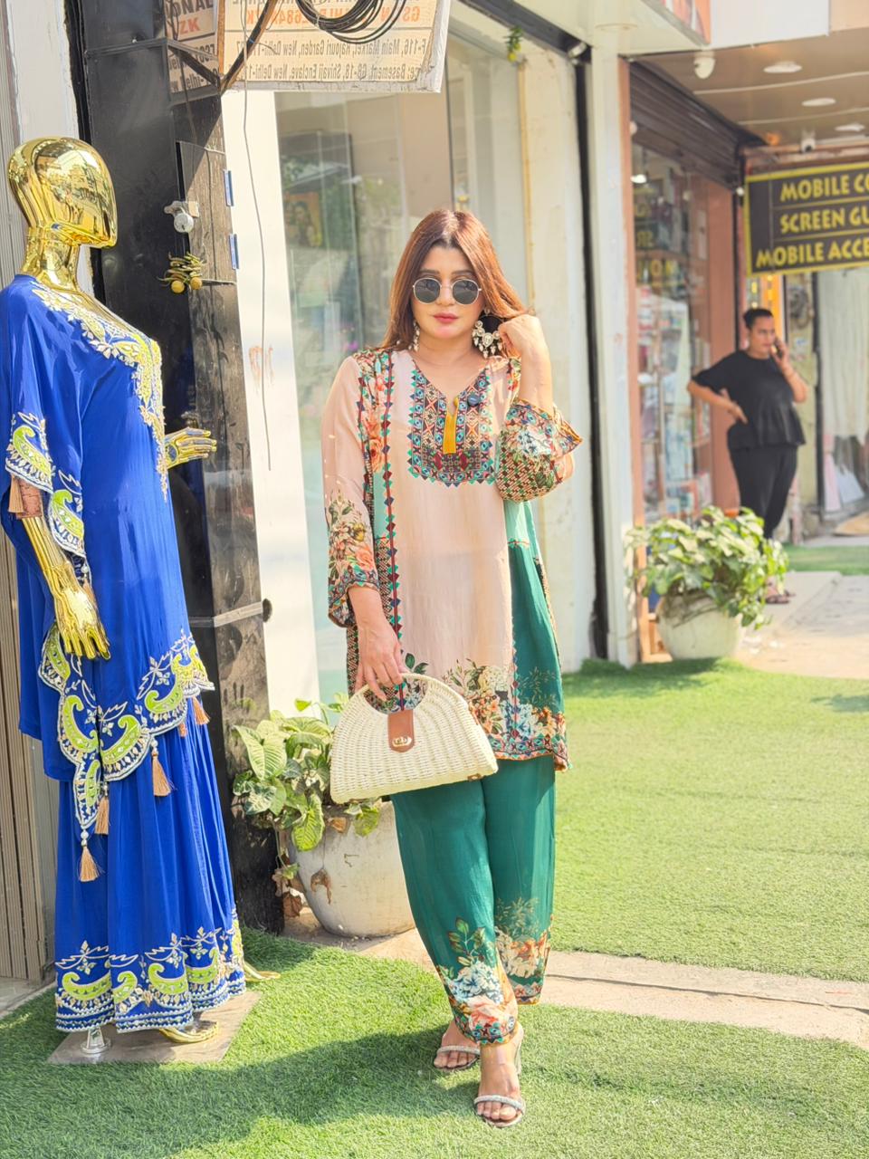 Digital Print Crepe Co-ord Set