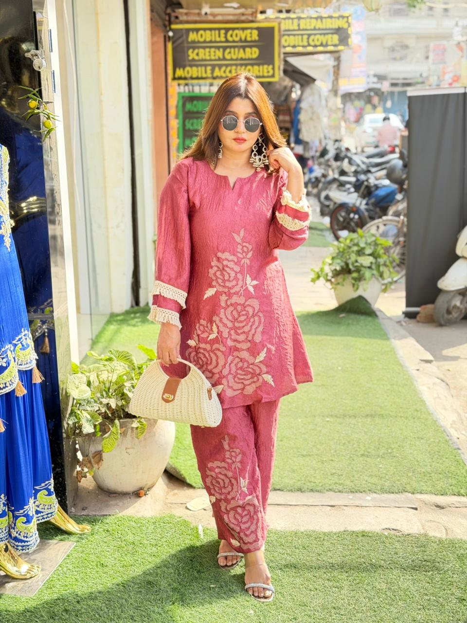 Cotton Silk Co-ord Set