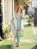 Digital Print Crepe Suit with Dupatta