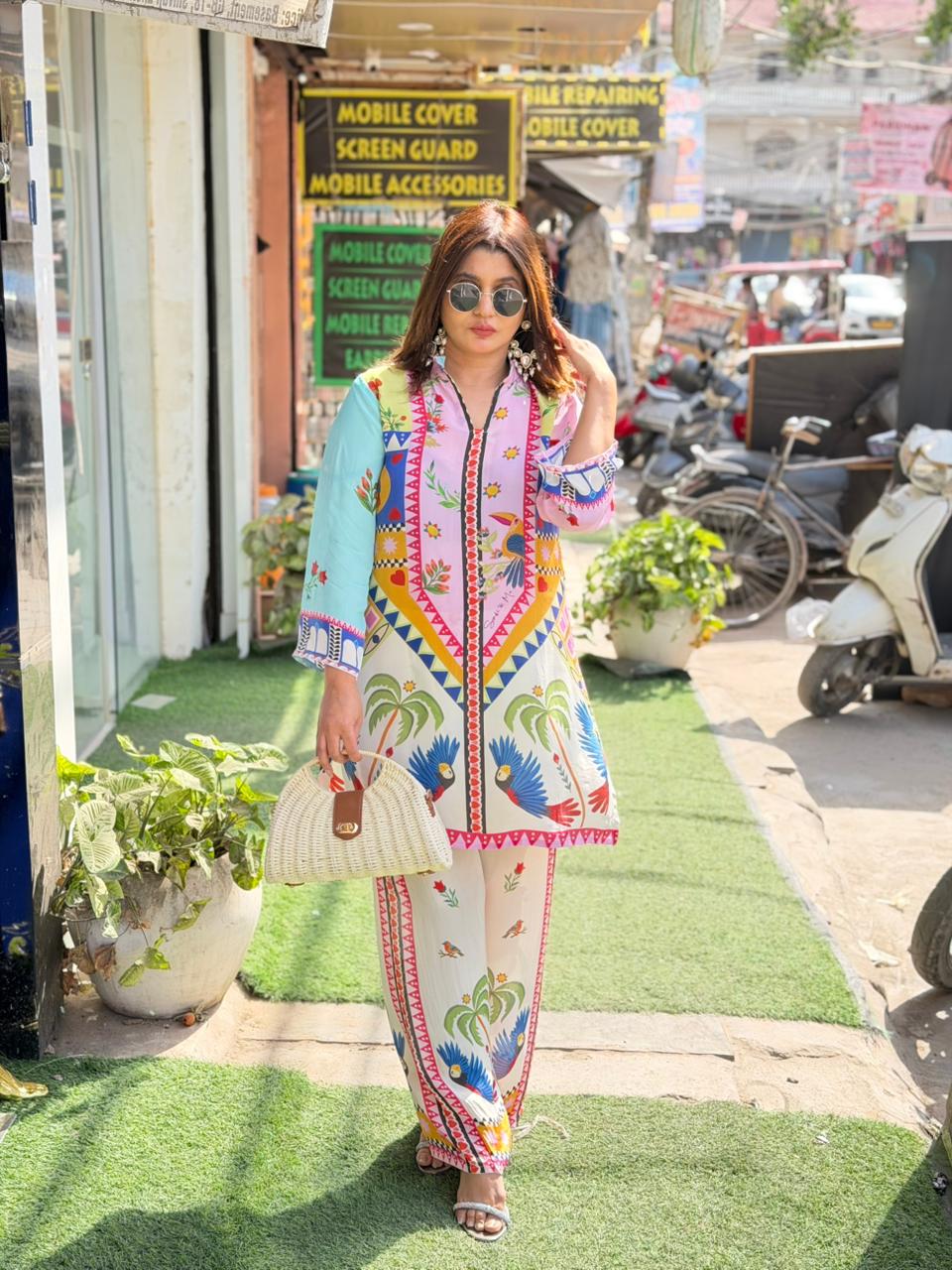 Digital Print Crepe Co-ord Set