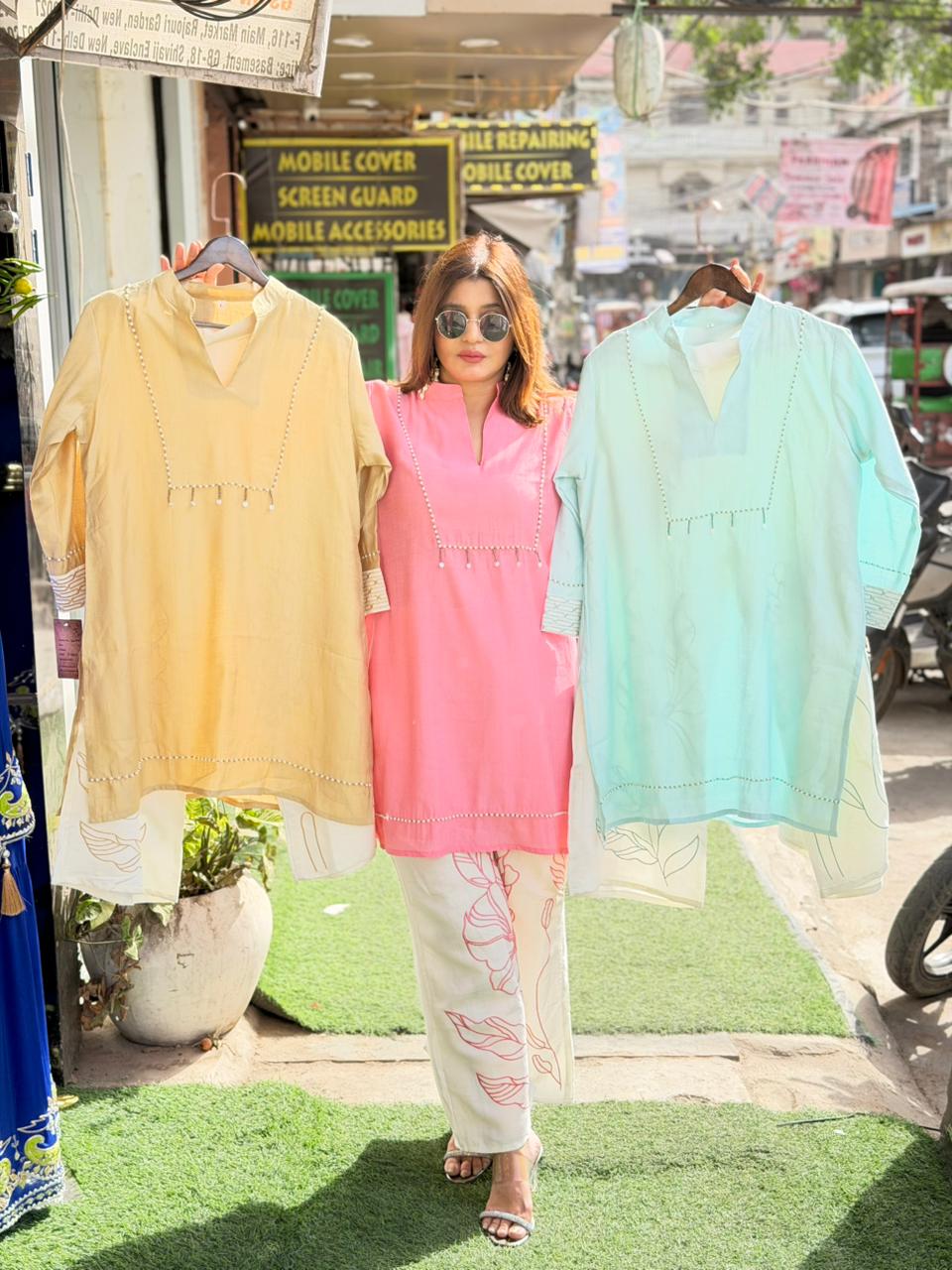 Cotton Silk Co-ord Set