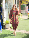 Pure Pakistani Cotton Coord Set with Embroidery | Size 40 | Elegant Ethnic Wear (Copy)