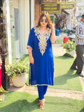 Article 1950 – Pure Crepe Pakistani Cord Set with Embroidery | Urban Closet