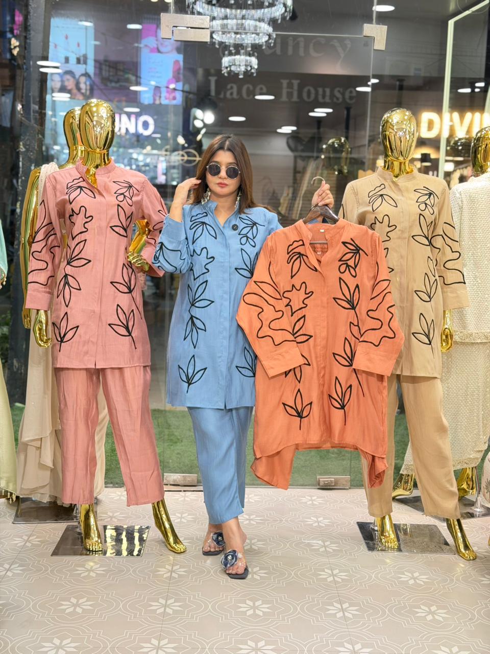 Cotton Silk Coord set