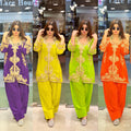 Article 1956 | Pure Crepe Farshi Salwar with Short Kurti | Premium Ethnic Wear