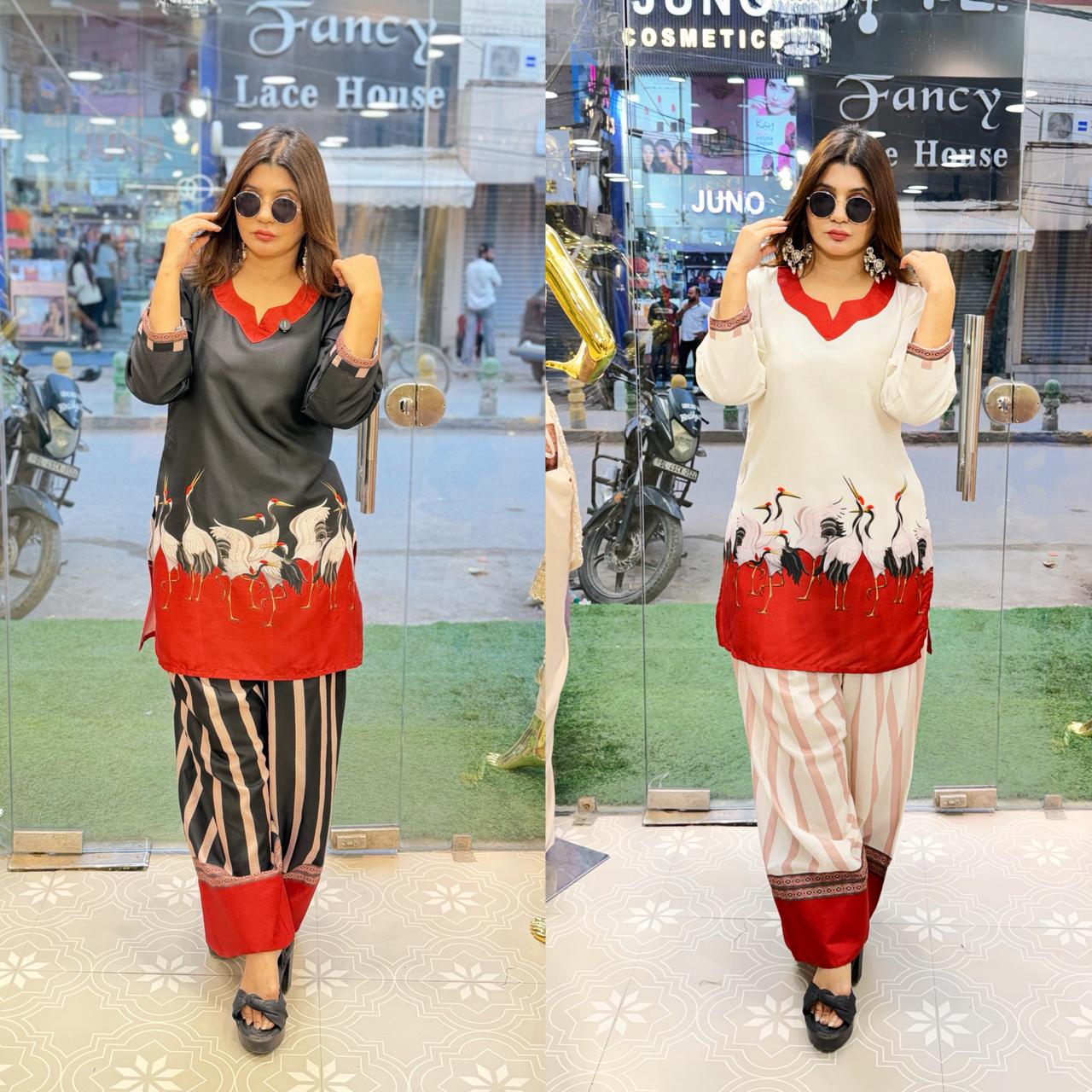 Cotton Cord Set with Farshi Salwar