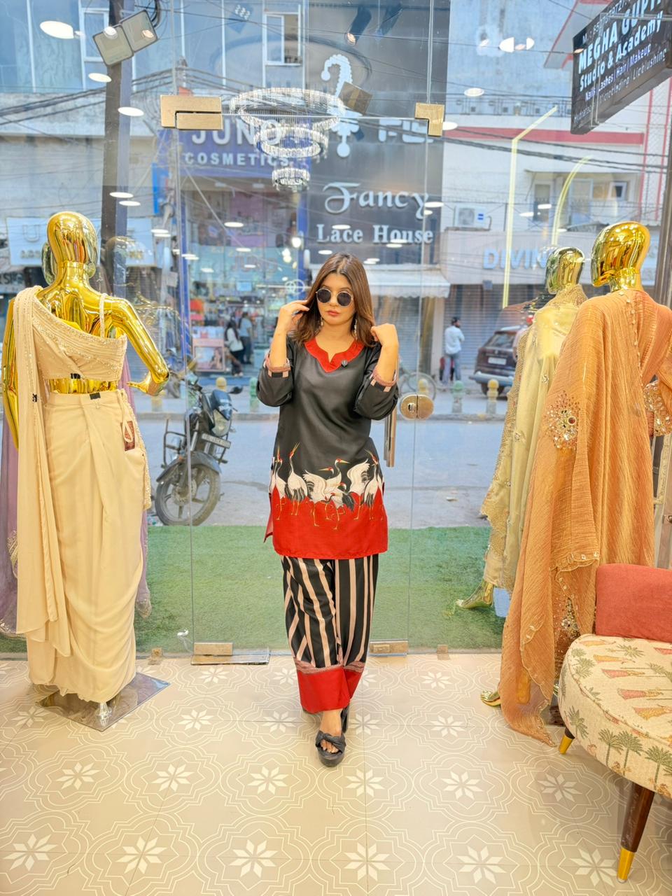 Cotton Cord Set with Farshi Salwar
