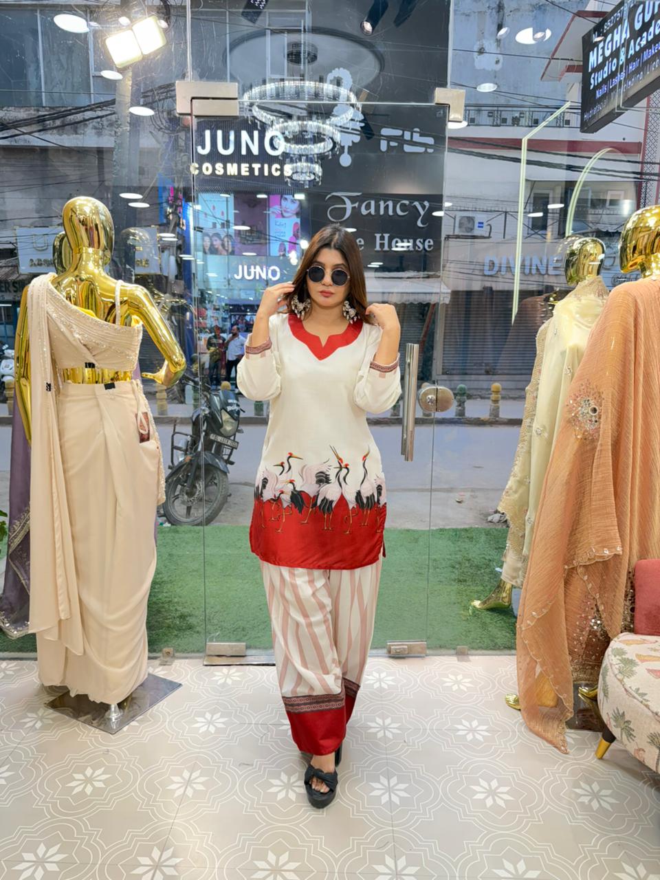 Cotton Cord Set with Farshi Salwar