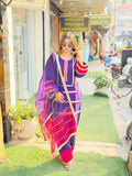 Article 1758 – Pure Cotton Silk Farshi Salwar Suit with Organza Dupatta & Mirror Work | Sizes 40–46