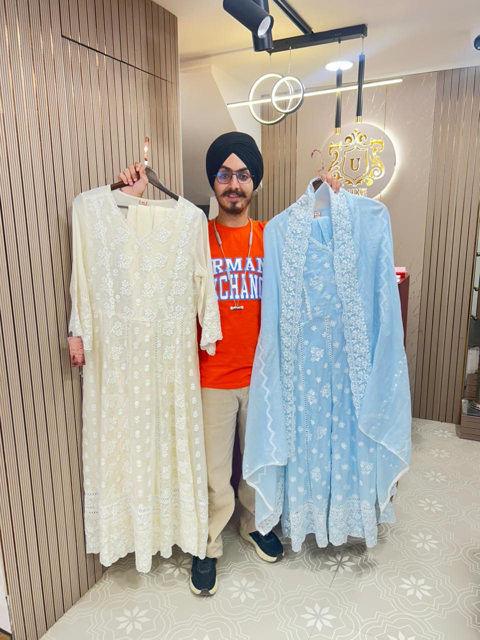 2013 cotton anarkali
