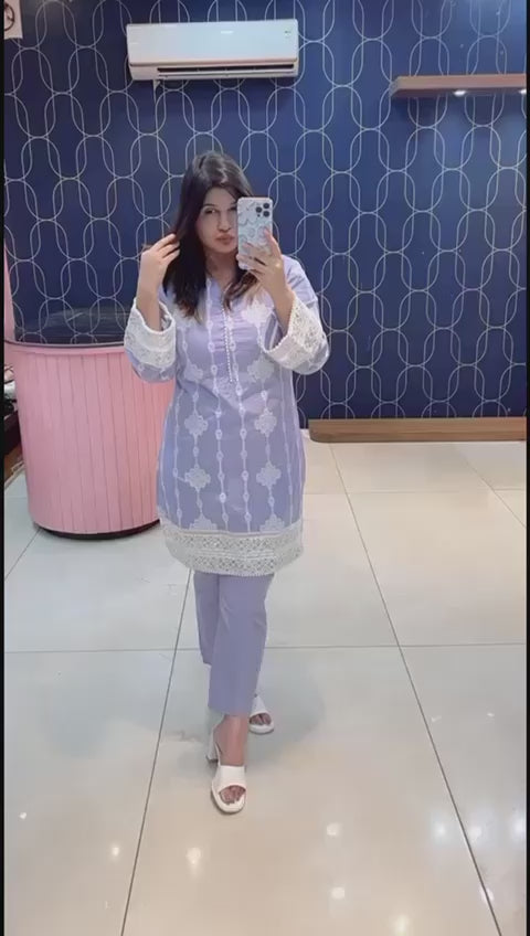 Article 3180 – Pure Cotton Cord Set with Elegant Embroidery | Sizes 38–46 | Urban Closet