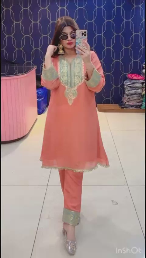 Article 1921 – Crush Tissue Fabric Zari Work Outfit for Women | Premium Festive Wear | Sizes 40–46