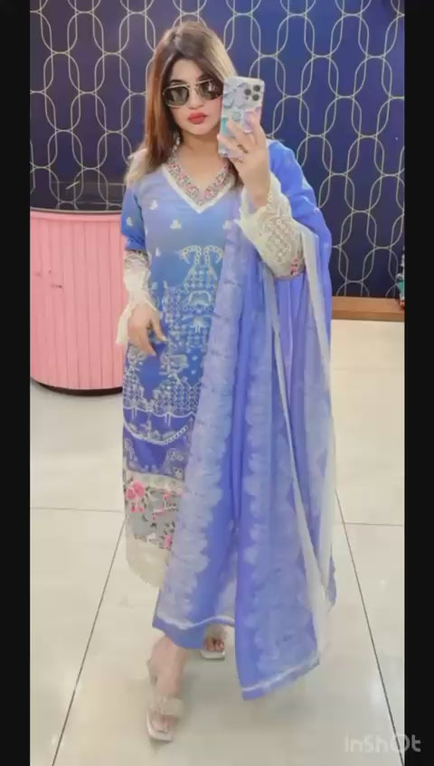 Article 1792 – Pure Cotton Pakistani Suit | Sizes 40–46