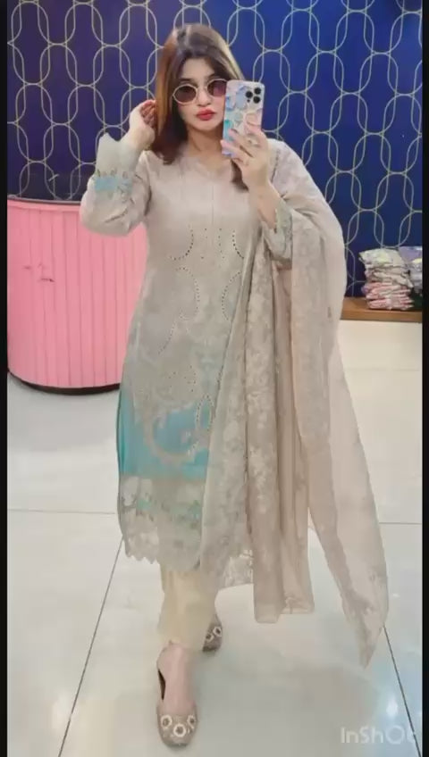 Pure Cotton Pakistani Suit | Premium Collection | Sizes 40–46