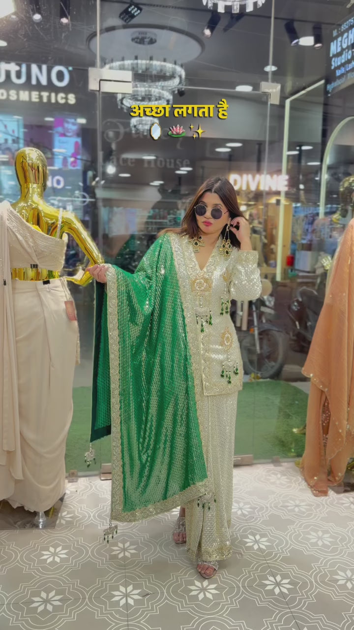 Urban closet luxe suit set with dhoti