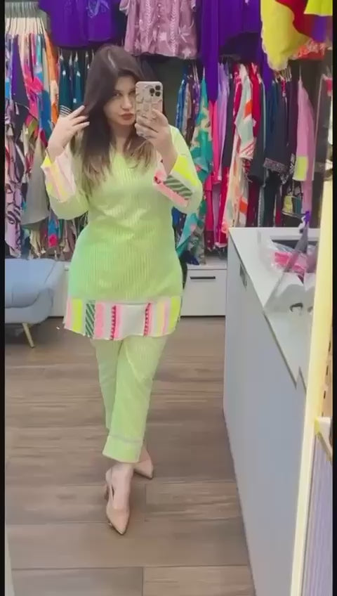 Article 3170 – Pure Cotton Designer Cord Set for Women | Sizes 40–46 | Urban Closet