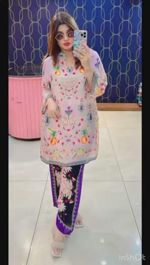 Article 1782 – Pure Viscose Crepe Shirt & Pant Set