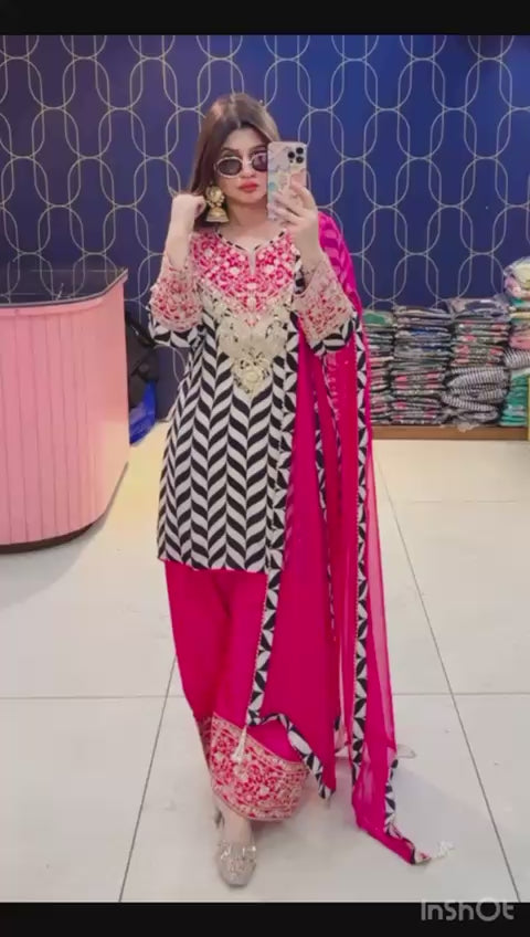 Article 1905 – Pure Crepe Farshi Salwar Suit with Zari Work | Designer Ethnic Wear | Sizes 40–46