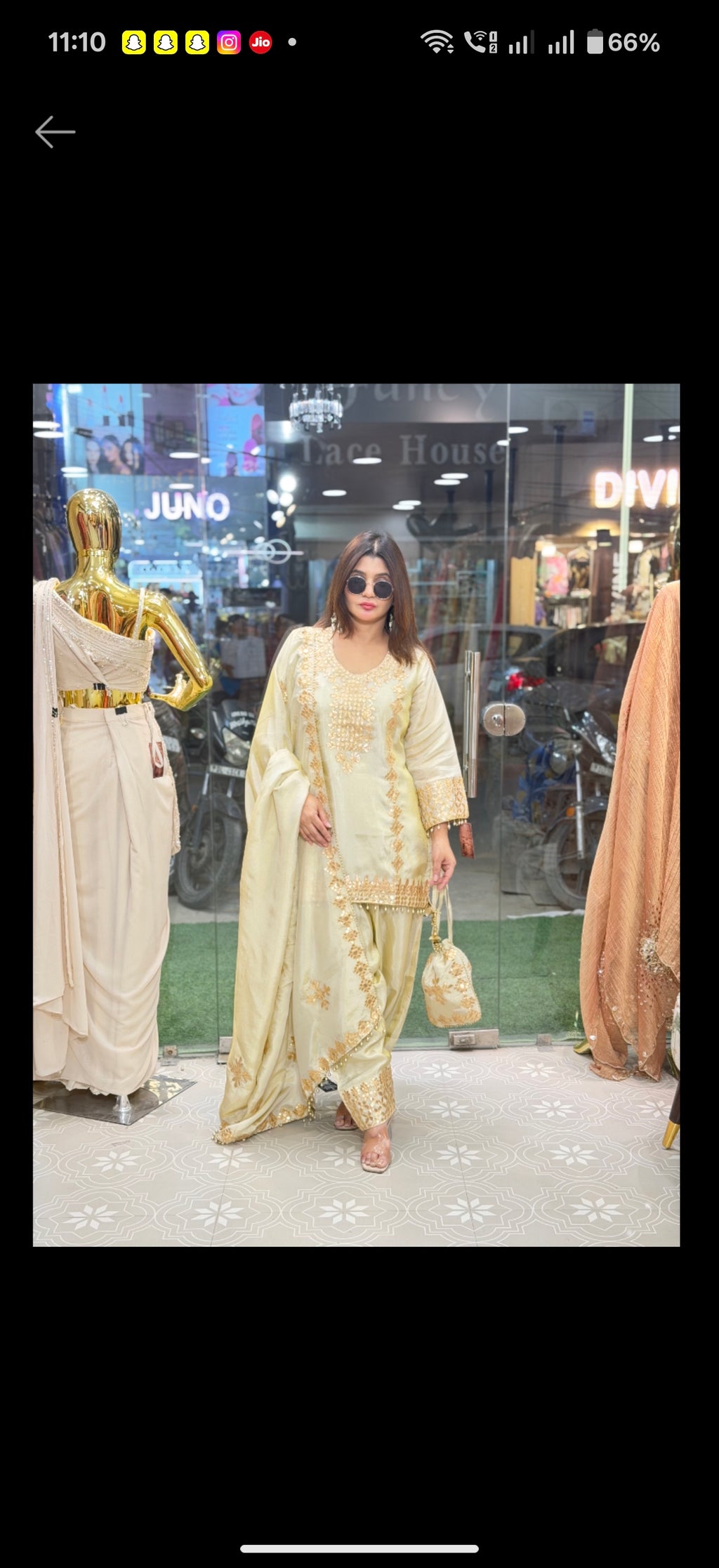 Tissue shimmer coord  with gotta work and farshi salwar