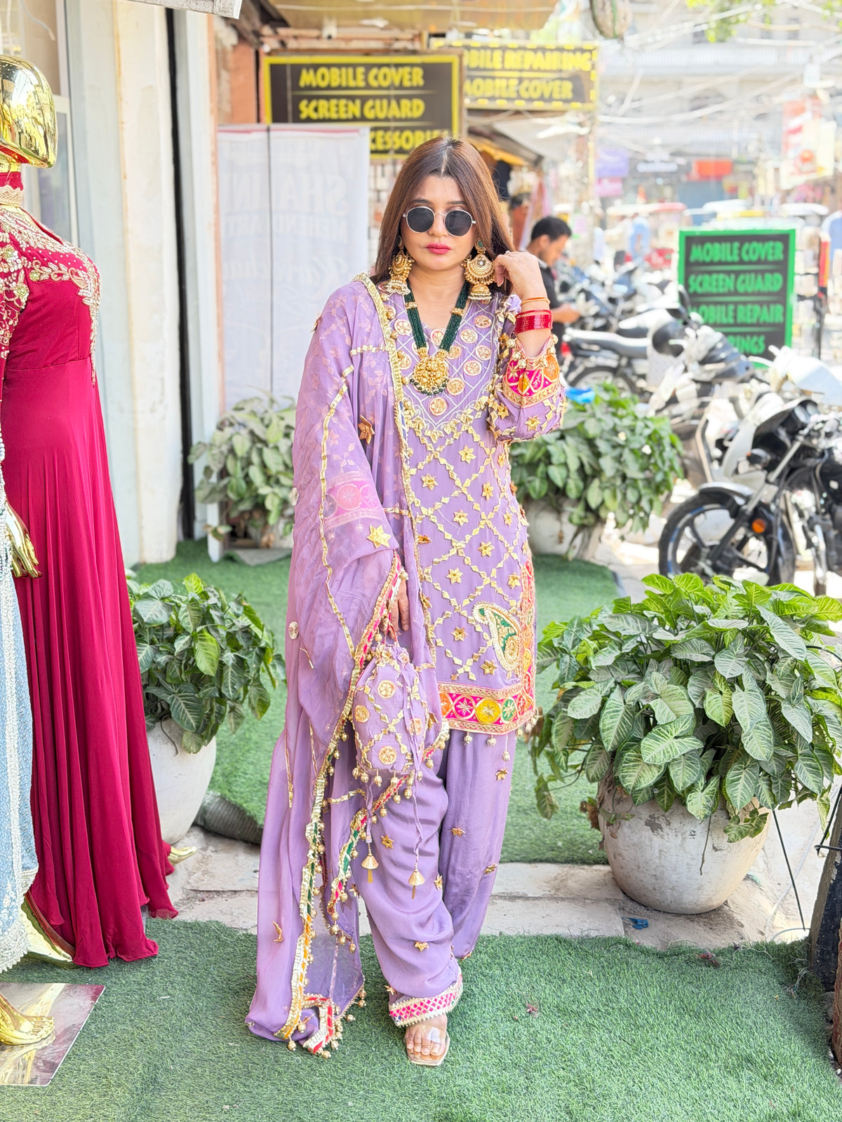 Urban closet luxe suit set with gotta work and dupatta