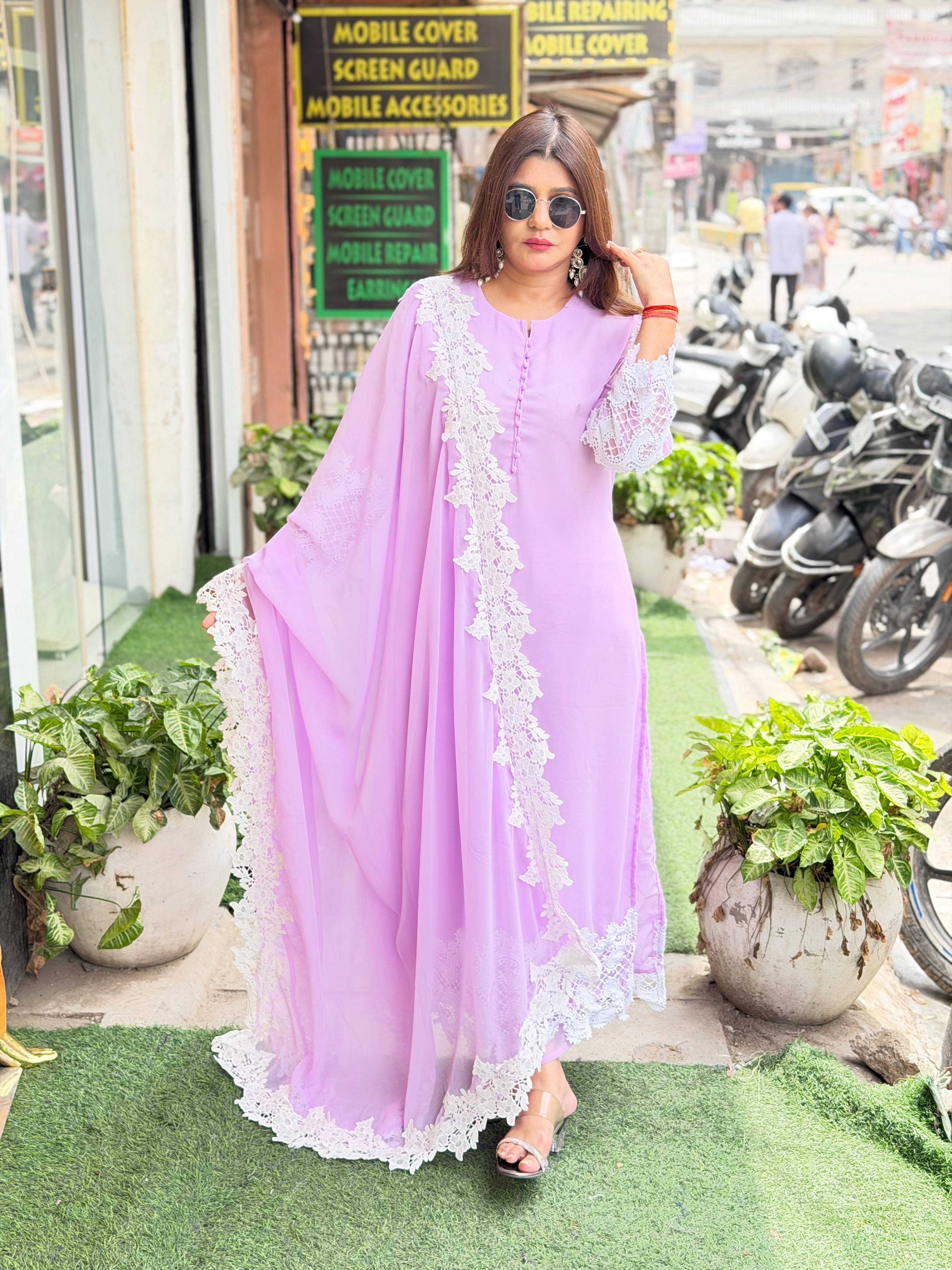 Elegant Pure Georgette Pakistani Suit with beautiful duapatta