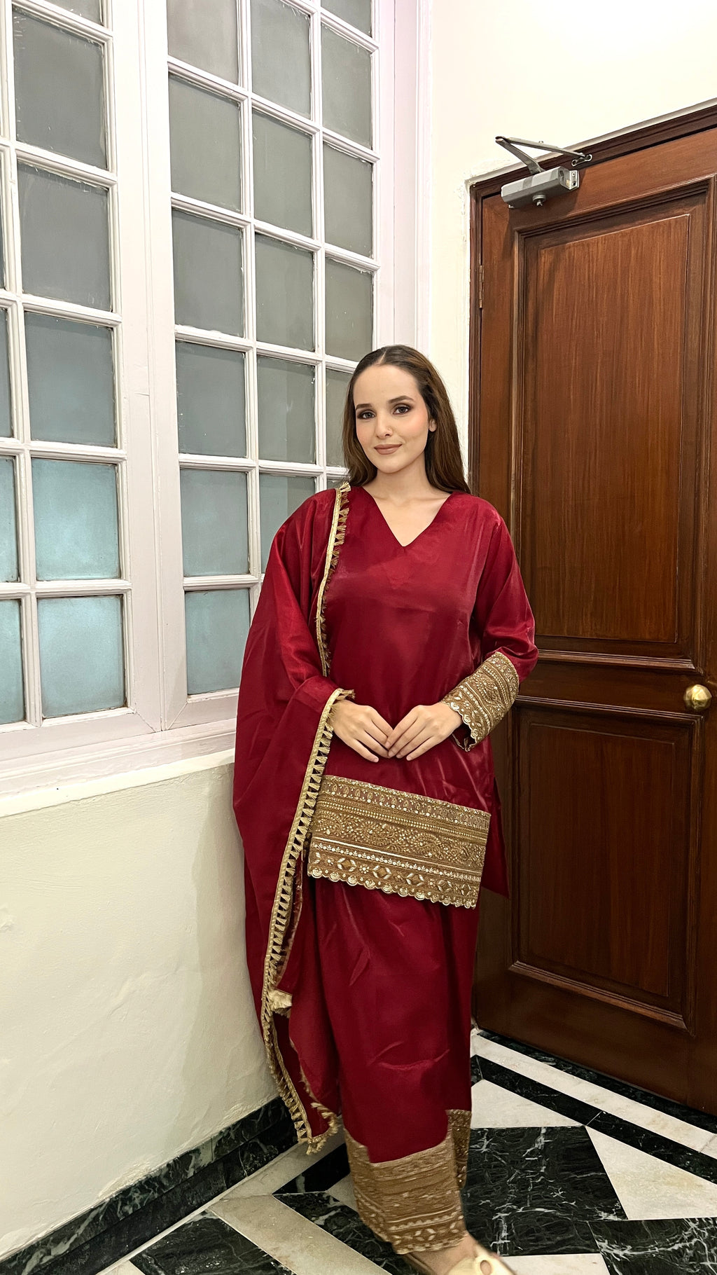 Code-2743 "DIWANA" Three Piece Farshi Salwar Suit