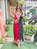 Dual shade Long Dress with gotta Work