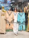 Armani satin coord set with farshi salwar