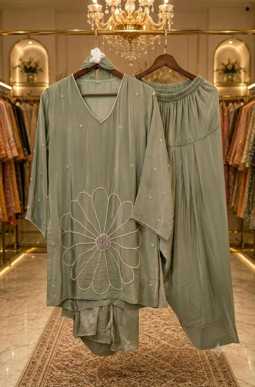 Pure crepe coord set