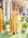 Shimmer three piece suit with sharara