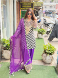 Article 1905 – Pure Crepe Farshi Salwar Suit with Zari Work | Designer Ethnic Wear | Sizes 40–46