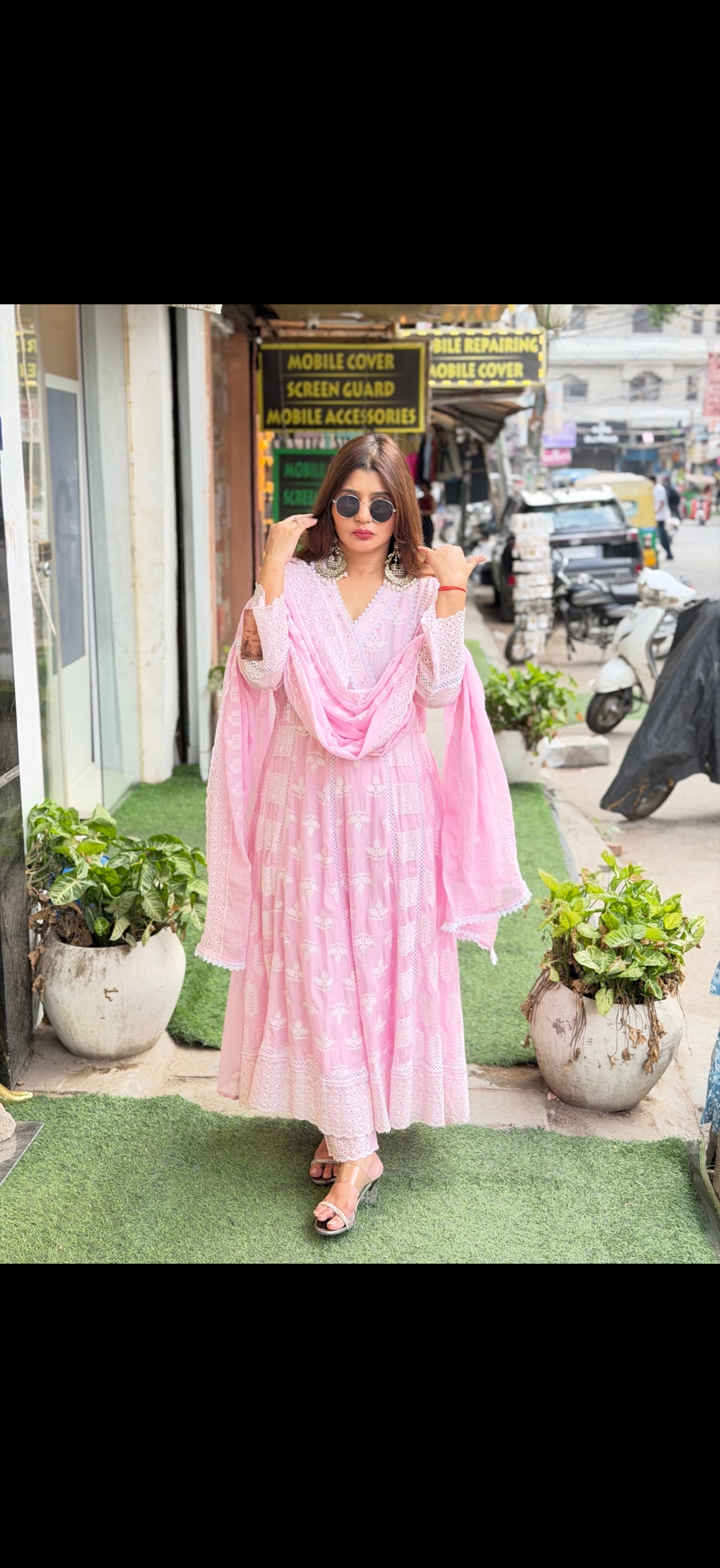 2013 cotton anarkali
