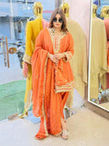 Short peplum anarkali with gotta work and tulip pants